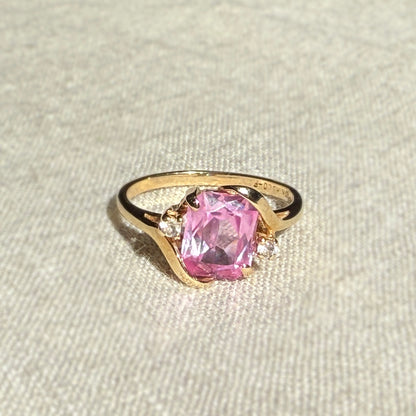 10k Pink Sapphire Ring